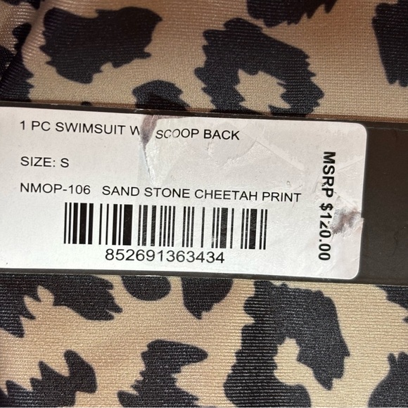 Nicole Miller Studio Cheetah Print Print Swimsuit - Picture 4 of 6